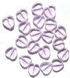 20 10mm Flat Cut Window Heart Beads Alexandrite